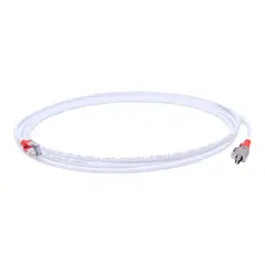 SIEMON - Patch Cord F/UTP T2E2-03M-B03L Blanco con Rojo 3m