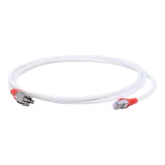 SIEMON - Patch Cord F/UTP T4A-S03M-B03 Marfil con Rojo 3m