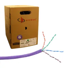 SIEMON - Cable U/UTP Cat 6 9C6L4-E2-RXA interior VIOLETA 305M