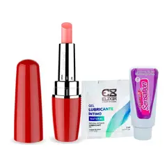 ELIXIR - Kit Juguete Sexual Vibrador Bala + Lubricante Neutro + Multiorgasmos