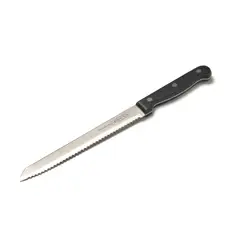 PRESS - Cuchillo de Cocina Sierra para Pan 20 cm Acero Inox 76936 Negro
