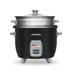 PROCTOR SILEX - Olla Arrocera y Vaporera 37510 Negra
