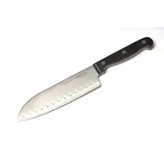 PRESS - Cuchillo De Cocina Santoku 16.5 cm Acero Inox 76938 Negro