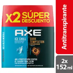 AXE - Desodorante Ice Chill + Dark Spray X 2Und X 152ml
