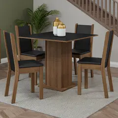 MADESA - Juego de Comedor Briana con 4 Sillas