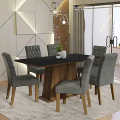 MADESA - Juego de Comedor Britney con 6 Sillas