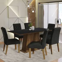 MADESA - Juego de Comedor Britney con 6 Sillas Oxford