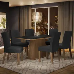 MADESA - Juego de Comedor Luciana con 6 Sillas Oxford