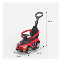 KIDSHOP - Carro Montables Paseador Bebe Niños Sonidos Carpa 3261 Rojo
