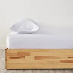 DISTRIHOGAR - Set Sábana Ajustable Más Fundas 400 Hilos Algodón Doble