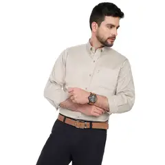 LEC LEE - Camisa Manga Larga Dril para Hombre - Pumis.