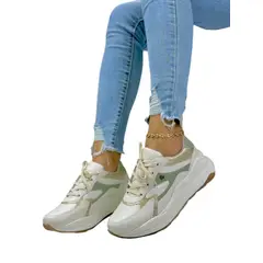 EVEGONZ - Zapato en Cuero Para Mujer Tenis Casual de Moda