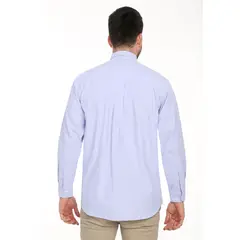 LEC LEE - Camisa Manga Larga para Hombre - Azul Claro.-