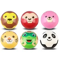 GENERICO - Pelotas Antiestres Animales Multicolor X 12 Unidades