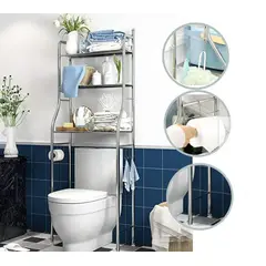 GENERICO - Estructura de Tres Niveles para Baño Blanco