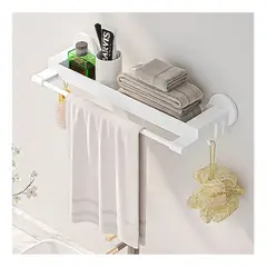 GENERICO - Soporte Organizador Toalla Pared Accesorios Baño Decoracion