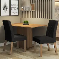 MADESA - Juego de Comedor Tainá con 2 Sillas Oxford