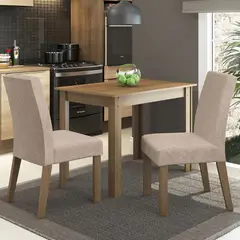 MADESA - Juego de Comedor Vic con 2 Sillas