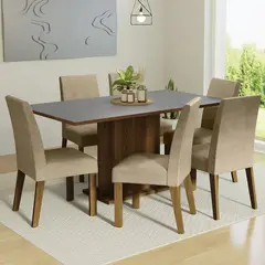 MADESA - Juego de Comedor Renata con 6 Sillas