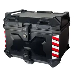 GENERICO - BAÚL PLÁSTICO TOPCASE WOLF 42 LT CON ESPALDAR Y BASE