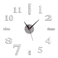 ENFANT'ASY - Reloj De Pared Adhesivo 3d Decorativo Moderno Hogar Oficina 40 CM