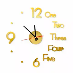 ENFANT'ASY - Reloj De Pared Adhesivo 3d Decorativo Moderno Hogar Oficina 40 CM
