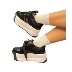 EVEGONZ - Tenis con Plataforma Zapato Casual de Moda Femenina