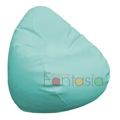 MUEBLES FANTASIA - Puff Pera Cuerotex Menta GRANDE Muebles fantasía