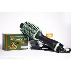 GENERICO - Cepillo Secador Cabello Aguacate 3D Voluminizador