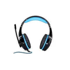 SKY - Audífonos Gamer Kotion Each G4000 Black Y Blue Con Luz Azul Led