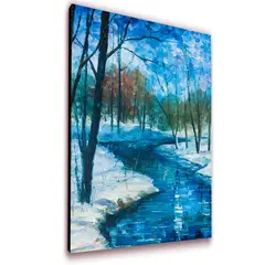 ART INDUSTRY - Cuadro 50x30 Cms Decorativo Tipo Oleo Rio