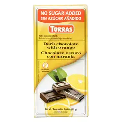TORRAS - Tab.Chocol.Negro Naranja Sin Azucar 75Gr