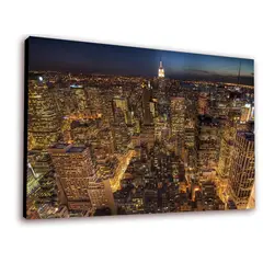 ART INDUSTRY - Cuadro 50x30cms Decorativo New York At Night