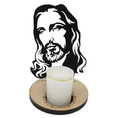 GENERAL - Porta Vela Religioso De Proyección Del Rostro De Jesús Grande