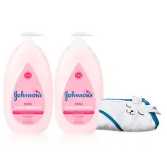 JOHNSON'S BABY - Crema Corporal Bebé JOHNSONS Original 800 ML X2 + Obsequio