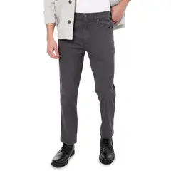 LEC LEE - Pantalón en dril Clásico Confort para Hombre Gris.-