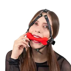GENERICO - Mordaza Con Cabezal Hueso Rojo Slut