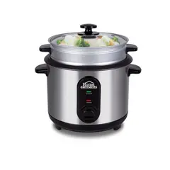HOME ELEMENTS - Olla Arrocera en Acero Inoxidable de 1.8 L Con Vaporera