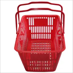 GENERICO - Canasta Plástica De 18 Litros Por Unidad rojo