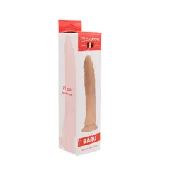 DISTRISEX - Masturbador dildo FEMENINO silicona Baru Azul translucido