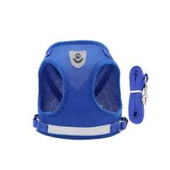 KIDSHOP - Correa De Pecho Mascotas Arnes Seguridad XS Azul