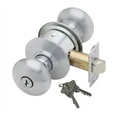 SCHLAGE - Cerradura Chapa con llave Plata satinado A80PD