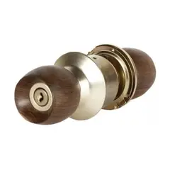 SCHLAGE - Cerradura Chapa sin llave dorado madera A40S