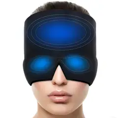 GENERICO - Gorro Máscara de Gel Frío para Alivio y Control de Migraña