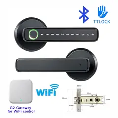 GENERICO - Cerradura Inteligente Wifi Huella Dactilar Contraseña Voz F3