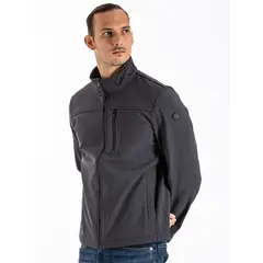 CALVIN KLEIN - Chaqueta Gris Rompeviento Suave Con Cremallera