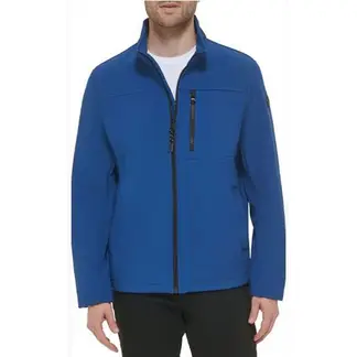 CALVIN KLEIN - Chaqueta Azul Rompeviento Suave Con Cremallera