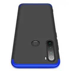 GENERICO - Funda Carcasa Estuche Protector Para Redmi note 8 Negro con Azul
