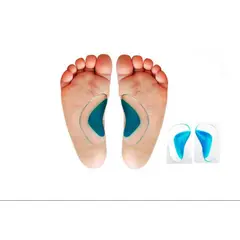 GENERICO - Set de 2 Pares de Plantillas de Silicona para Pie Plano