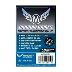 GENERICO - Protector Cartas Premium Mini Euro 45X68mm Sleeves Mayday